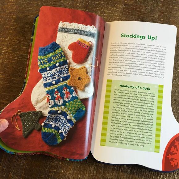 Knit Christmas Stockings Knitting Pattern Book 19 Projects Ornaments - Picture 2 of 8